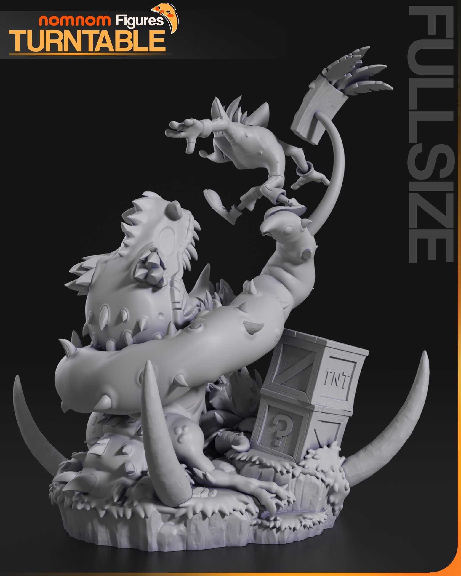 Unpainted Nom Nom Crash Bandicoot image 7
