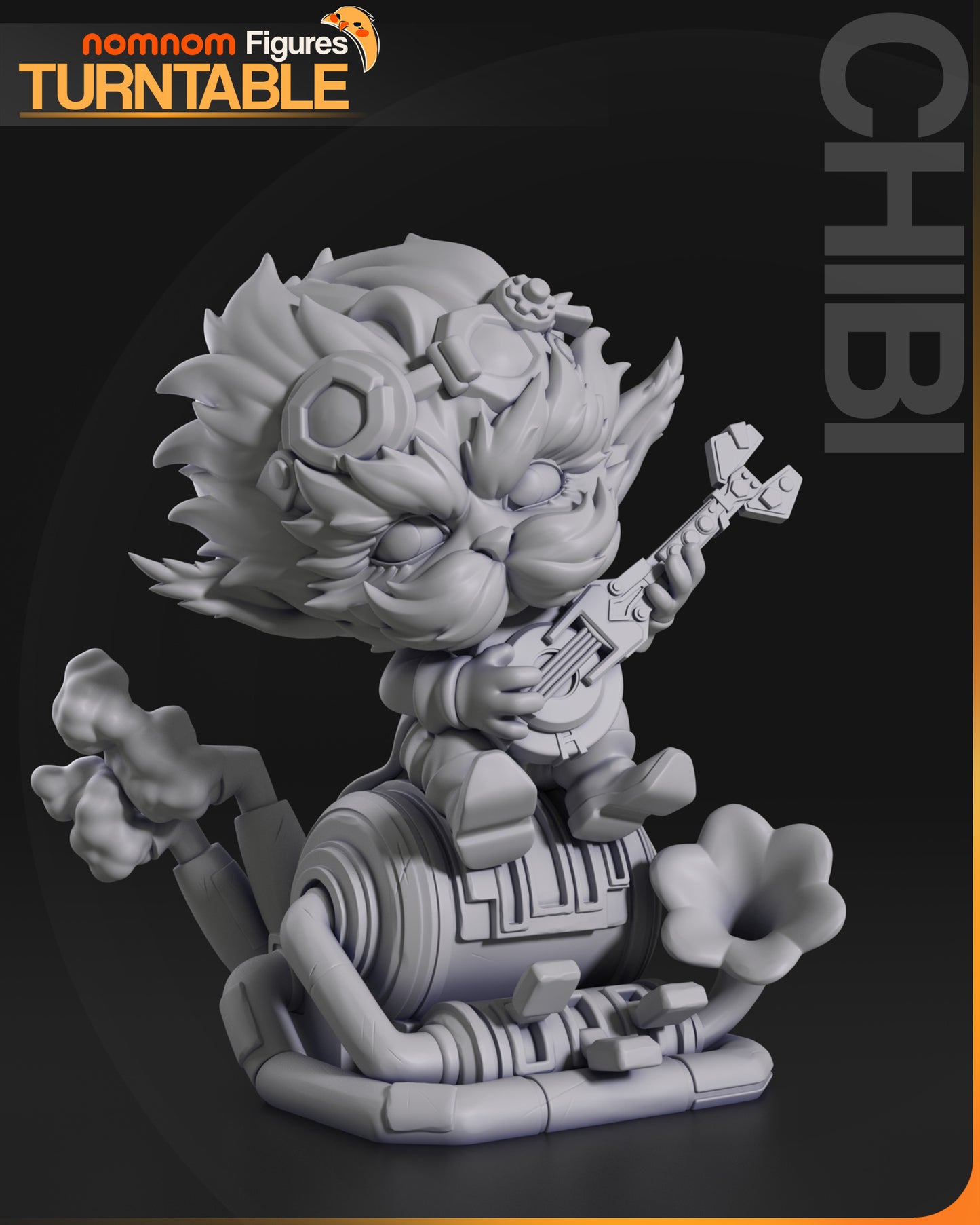 Unpainted Nom Nom Chibi Heimeredinger Arcane image 1