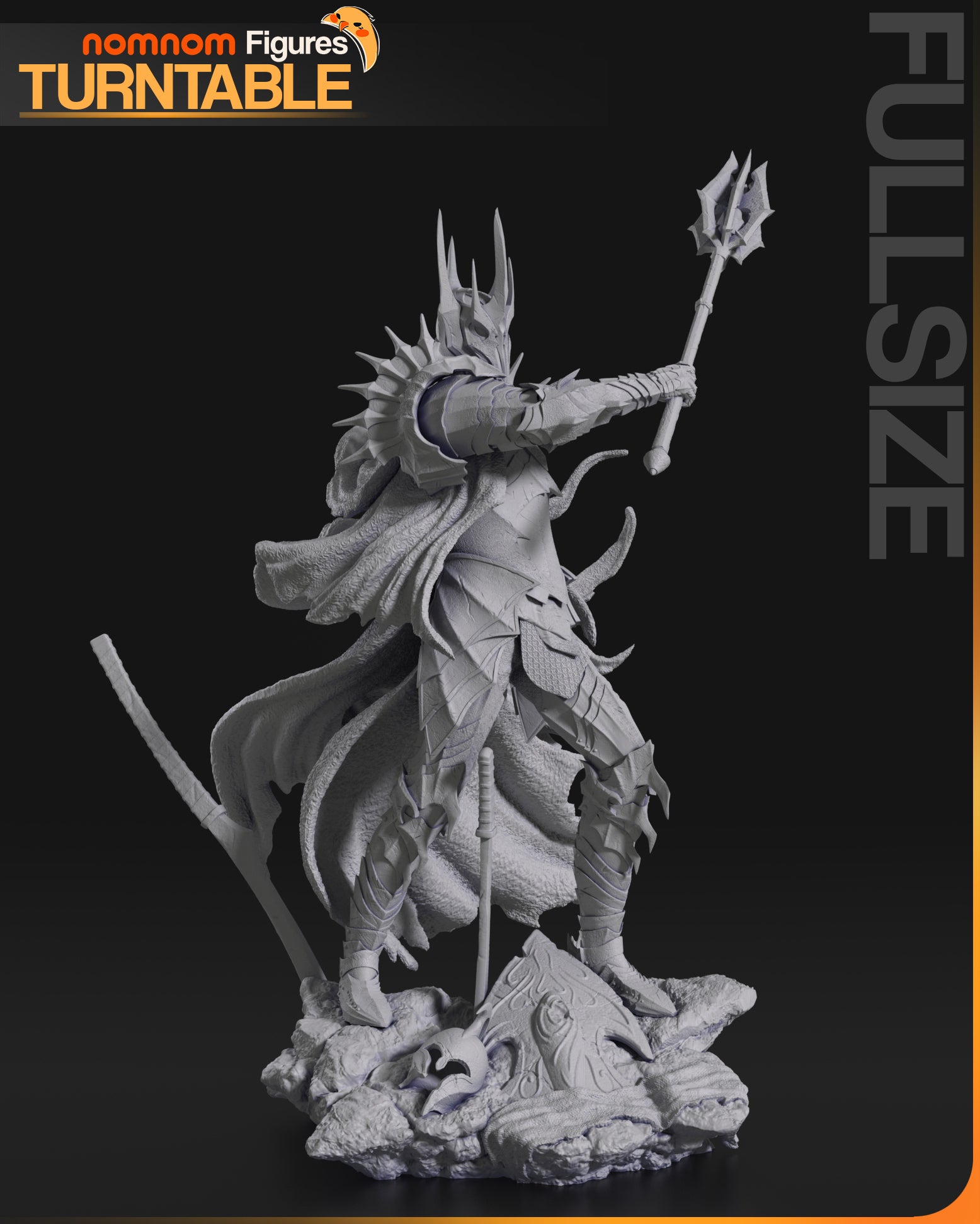 Unpainted Sauron LOTR image 2