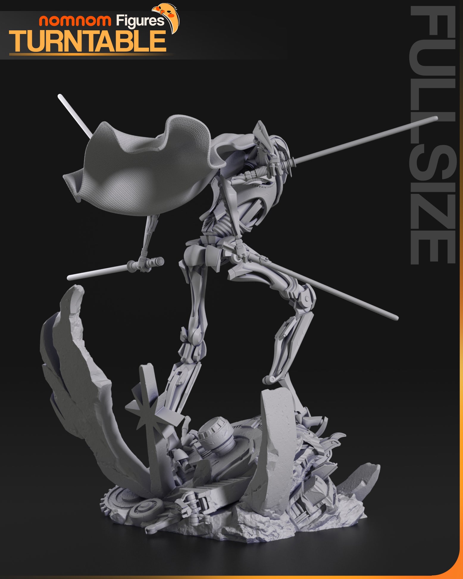Unpainted Nom Nom General Grievous Star Wars Revenge of the Sith image 7