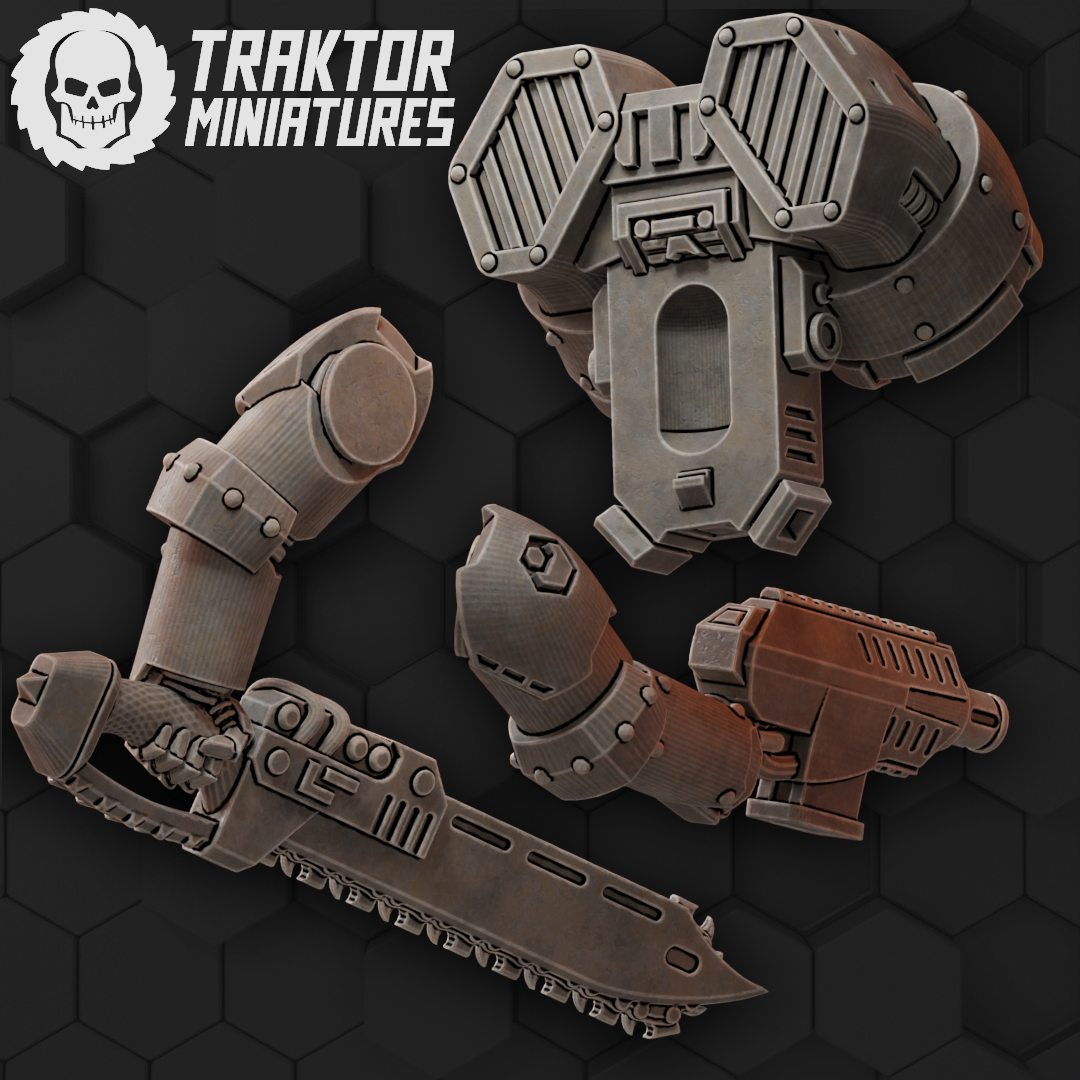 Unpainted MK Hex Striker Set image 1