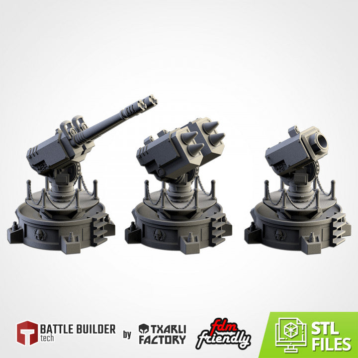 Unpainted Anti Aircraft Weapons