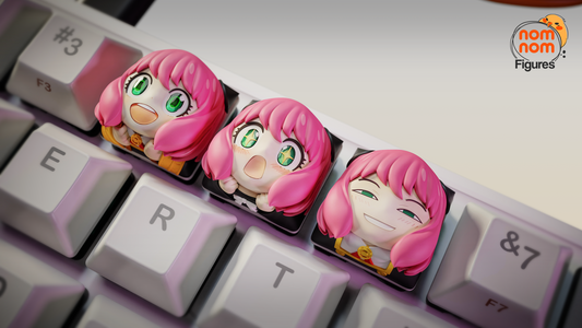 Unpainted Nom Nom Anya Spy Family Key Caps image 0
