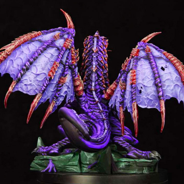 Unpainted Andelig, Psychic Purple Dragon image 1