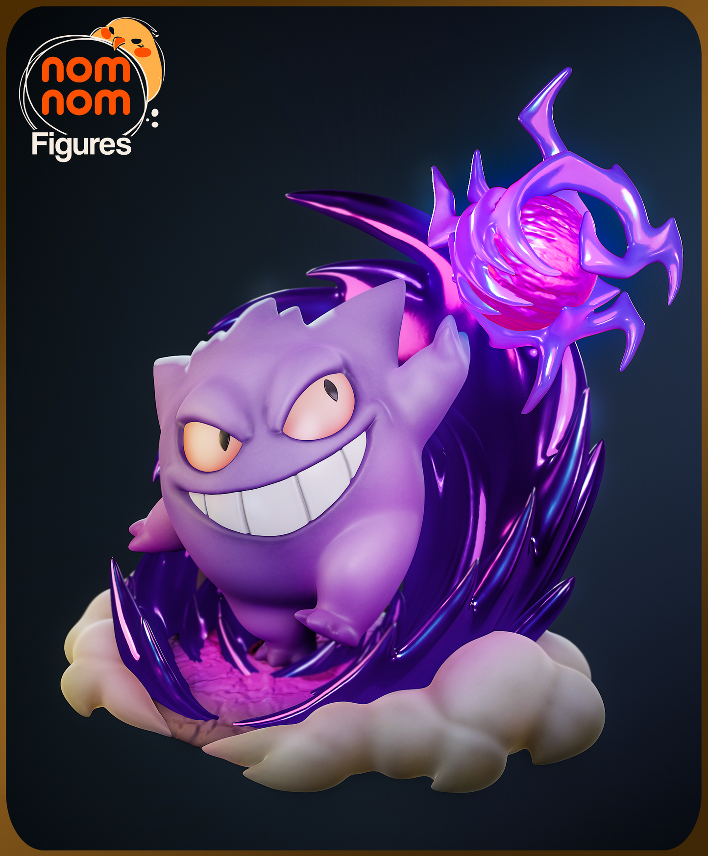 Unpainted Nom Nom Chibi Gengar Pokemon image 7