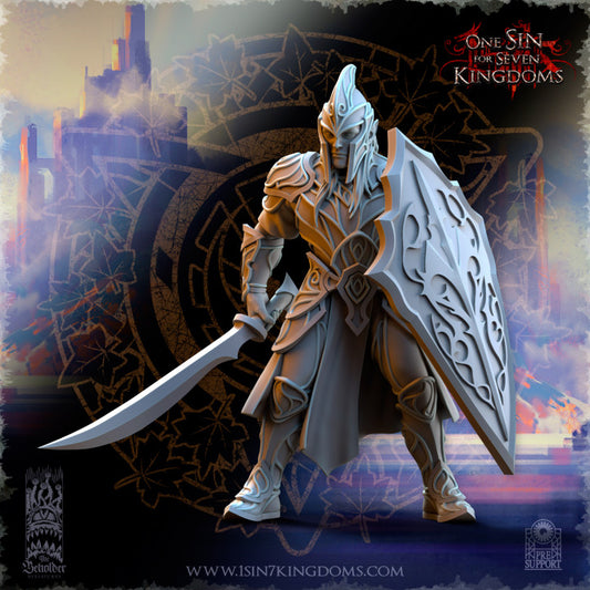 Unpainted Silvermoor Elves Warrior image 0
