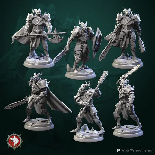 Unpainted-DragonBorn-Knight-Squad image 0