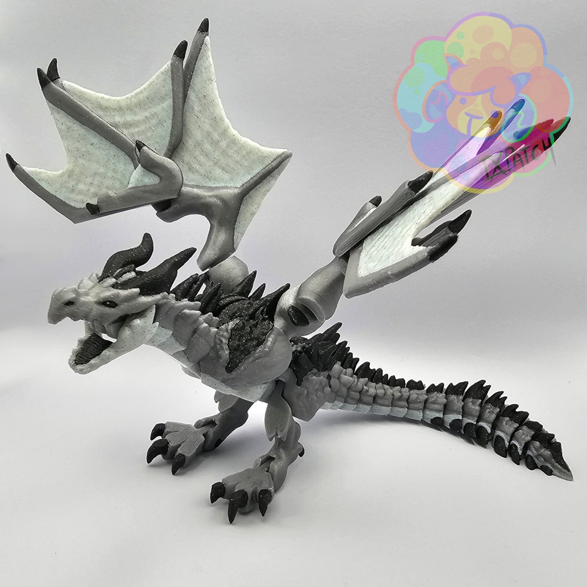 Unpainted Wyvern - Flexi Articulated Dragon image 2