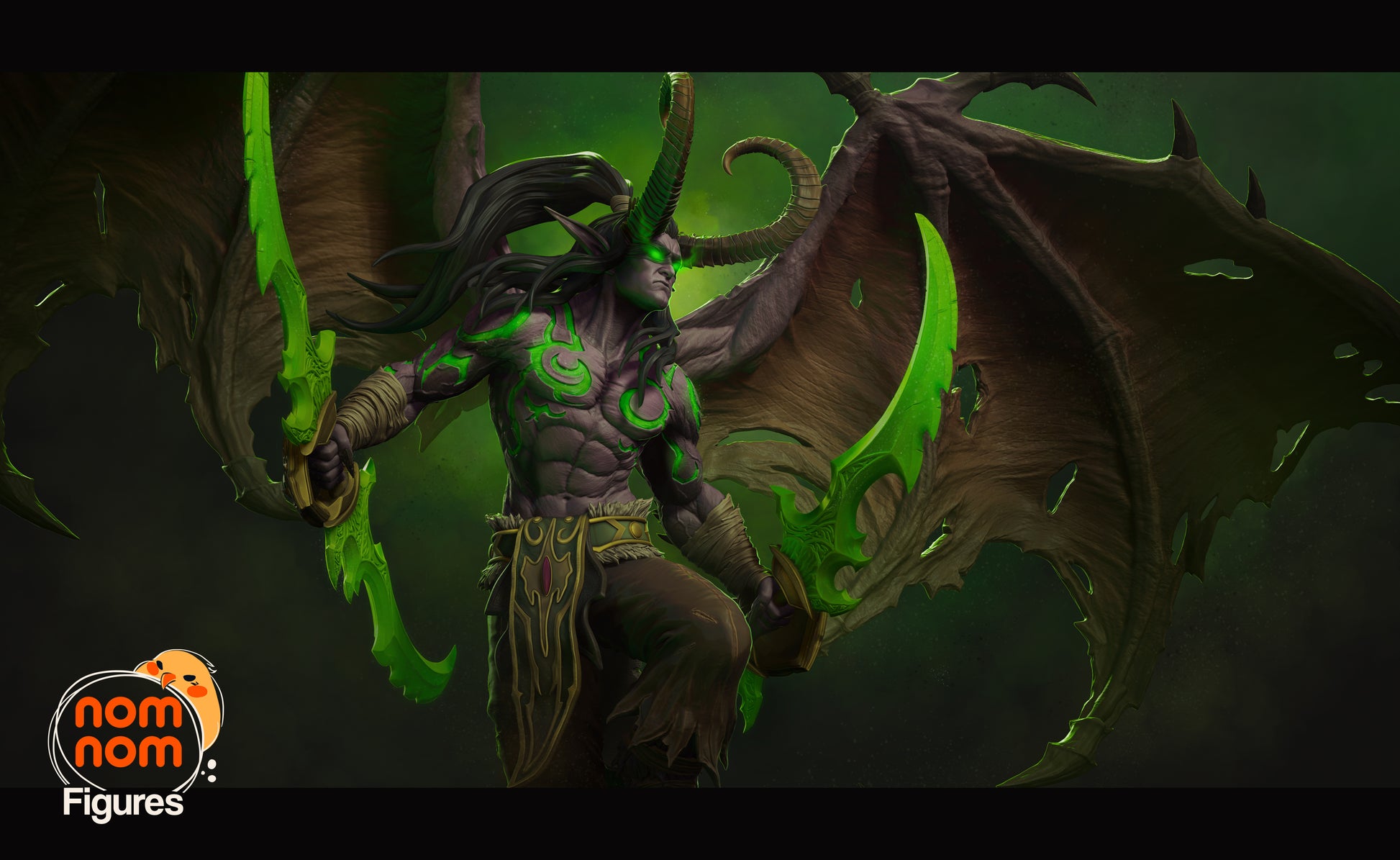 Unpainted Nom Nom Illidan Stormrage WOW image 5