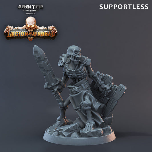 Unpainted Skeleton Sample Wooden Shield image 0
