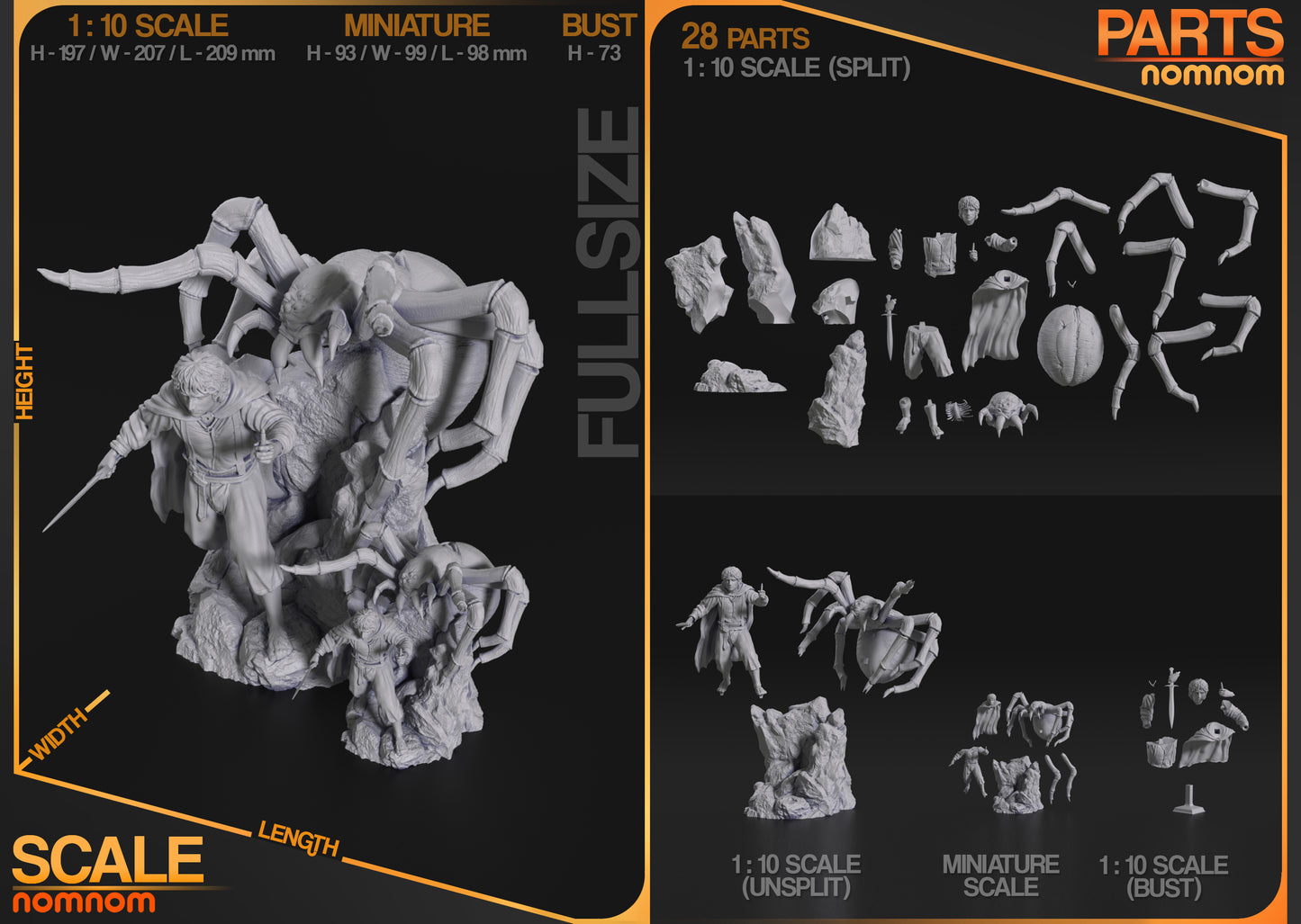 Unpainted Nom Nom Frodo Baggins LOTR image 1