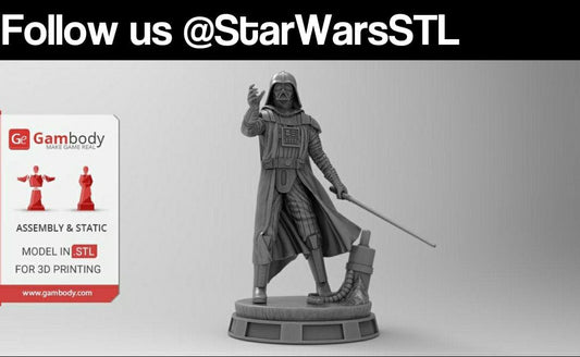 Unpainted Darth Vader and Anakin image 0