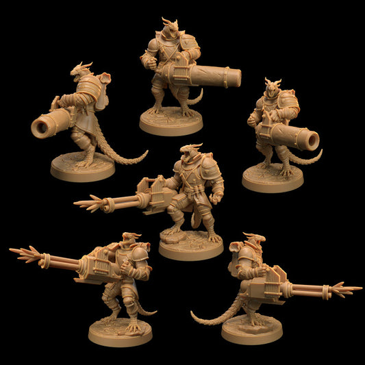 Unpainted-Draxi-HeavyWeapon-Squad image 0