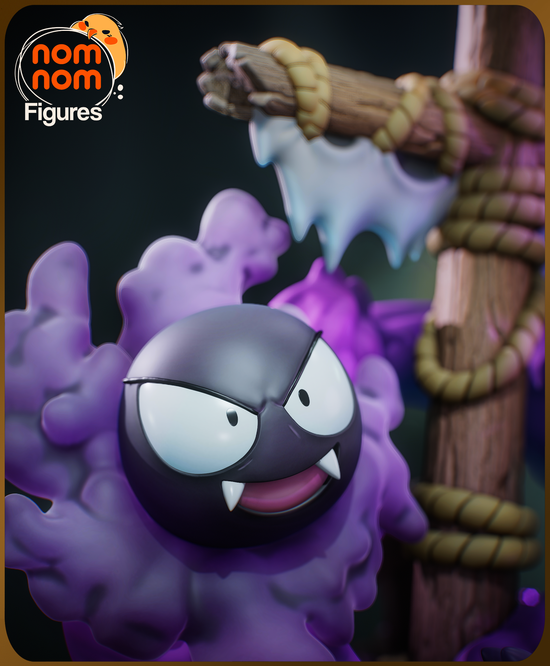 Unpainted Nom Nom Ghost Pokemon image 10