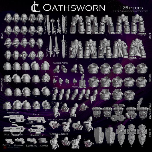 Unpainted Oathsworn Mini Parts image 0