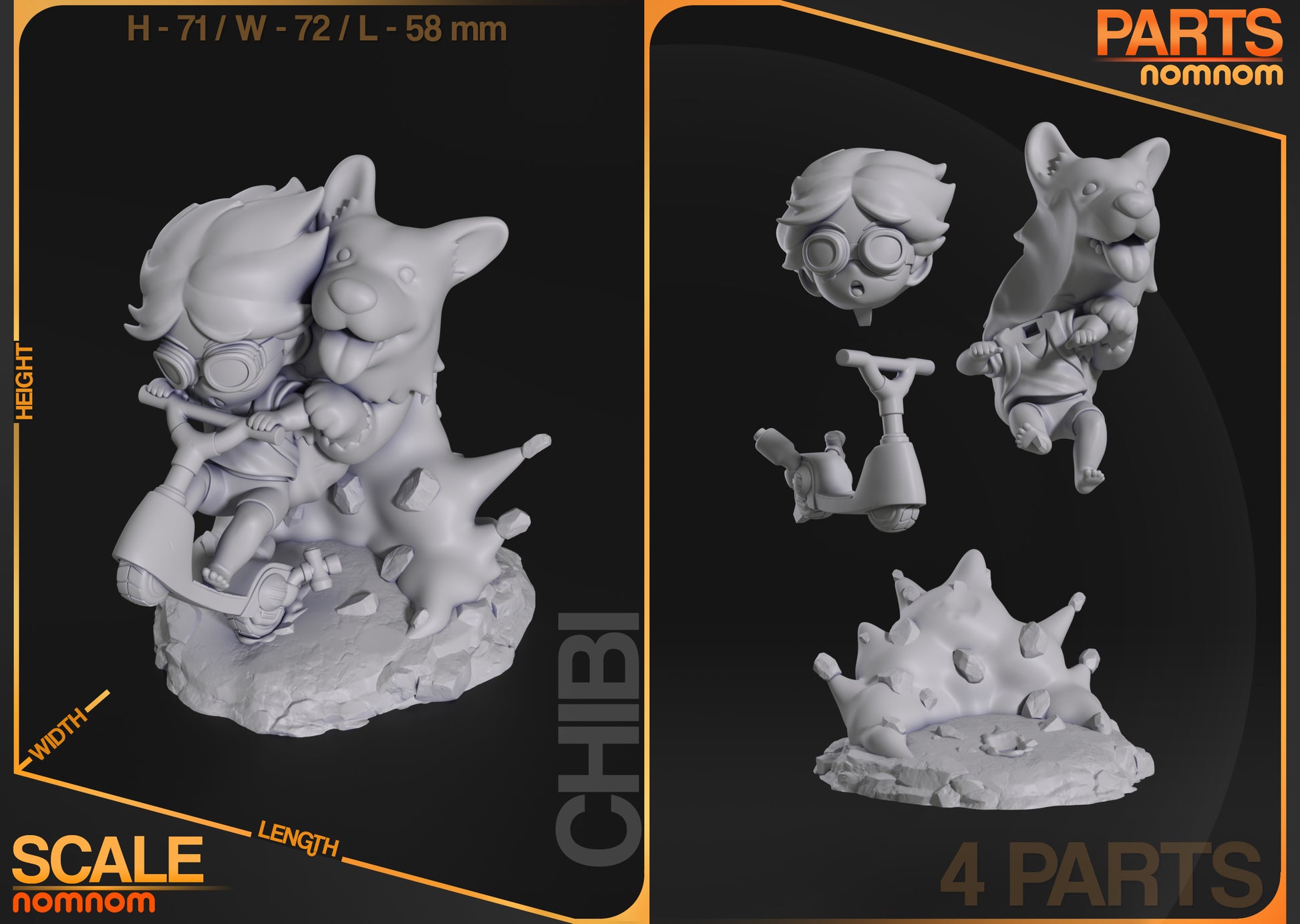 Unpainted Ein and Edward Cowboy Bebop image 3