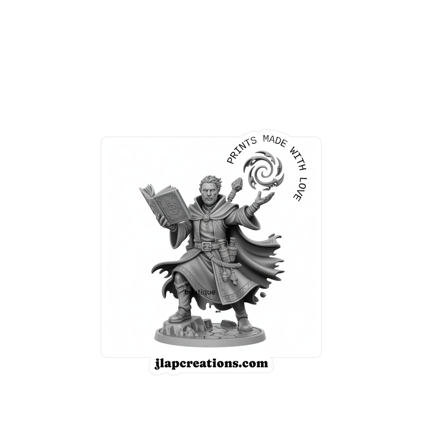 Magical Wizard Kiss-Cut Vinyl Decals for Home Decor, Car Stickers, Gift Ideas, Fantasy Art, Wall Art, Unique Decor