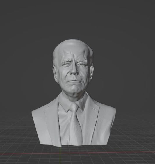 Unpainted Joe Biden Bust image 0