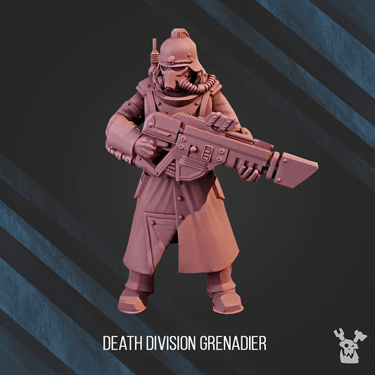 Unpainted Death Division Grenadier image 0