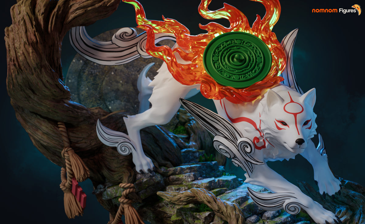 Unpainted Nom Nom Amaterasu Okami
