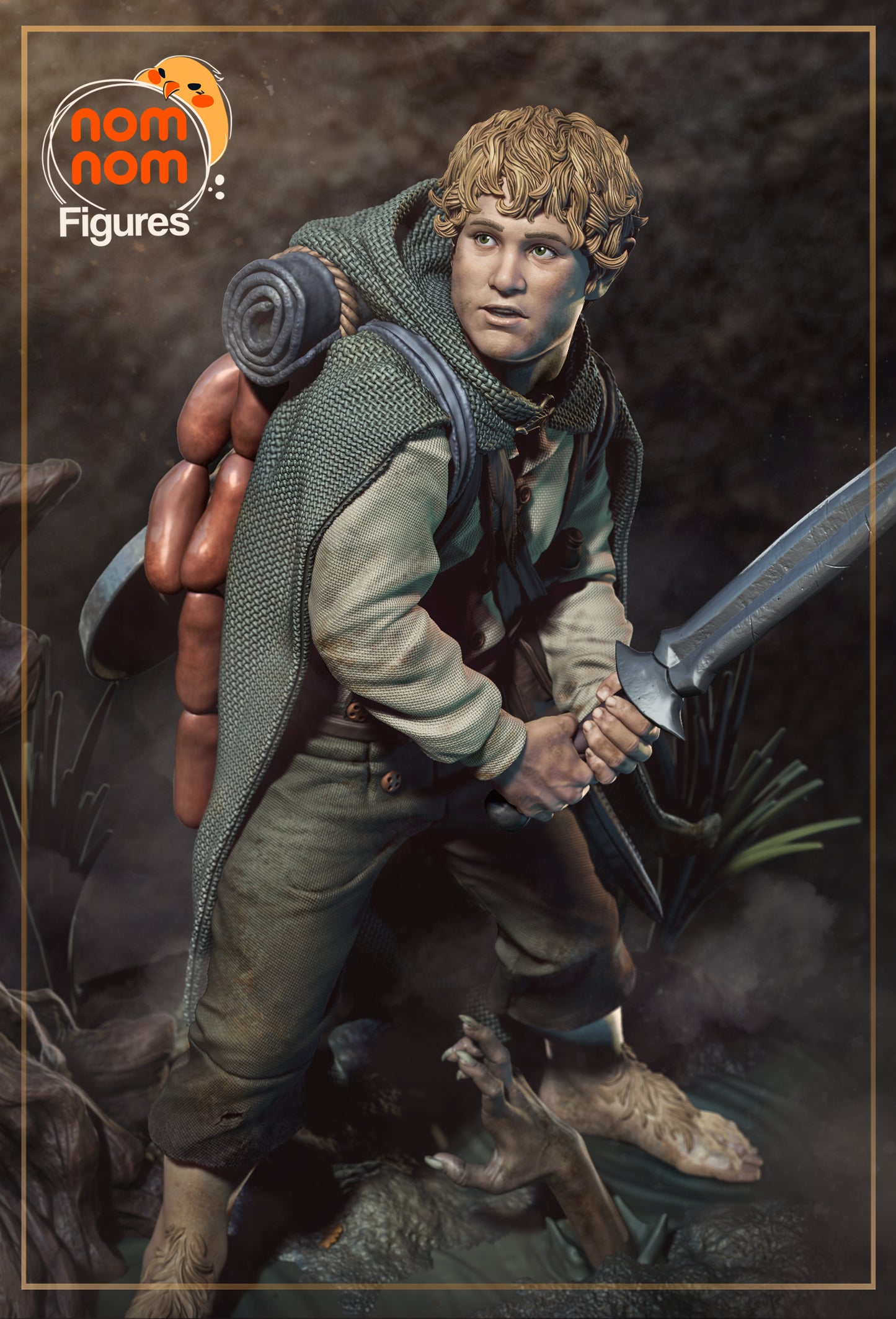 Unpainted Nom Nom Samwise Gamgee LOTR