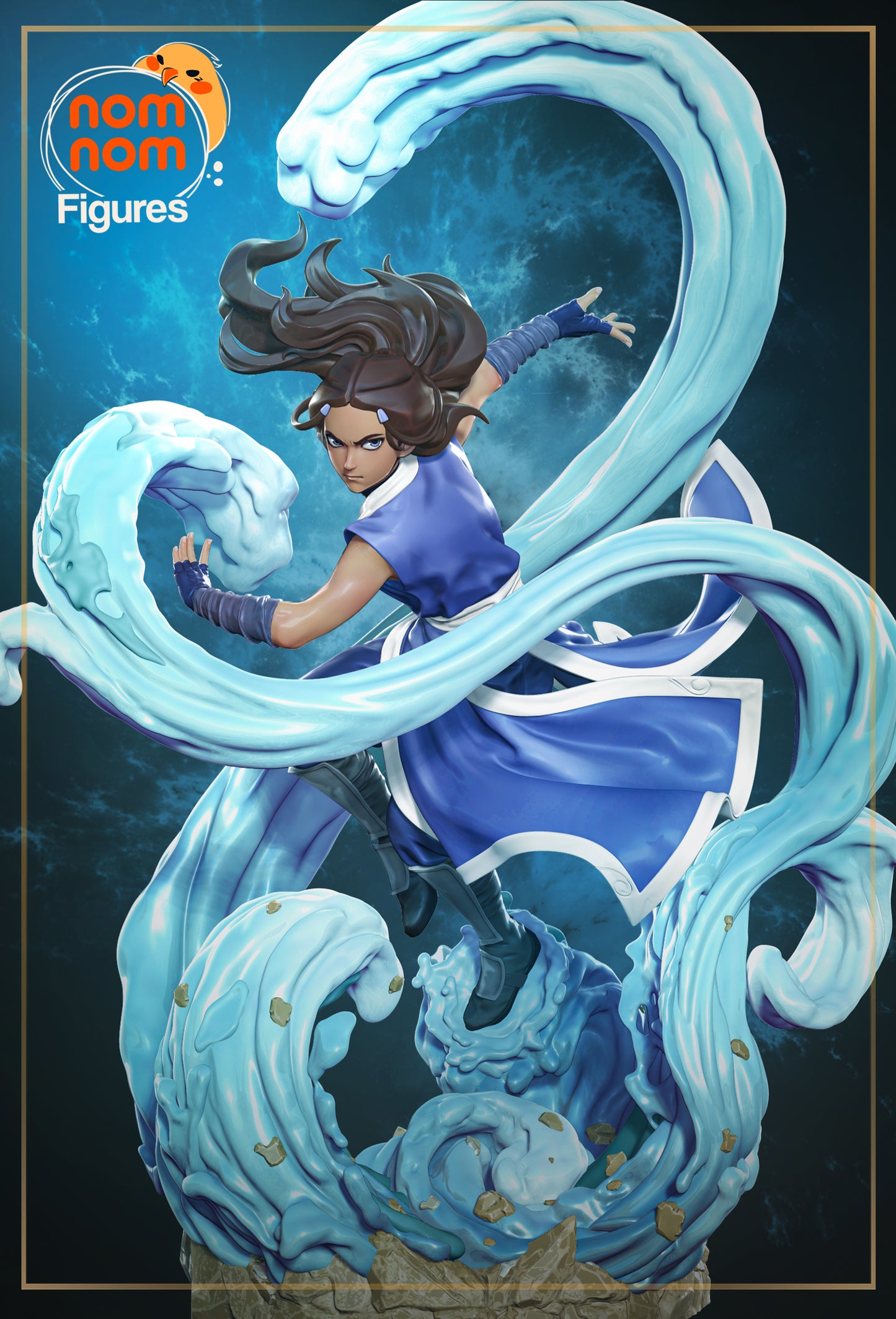 Unpainted Nom Nom Katara Avatar