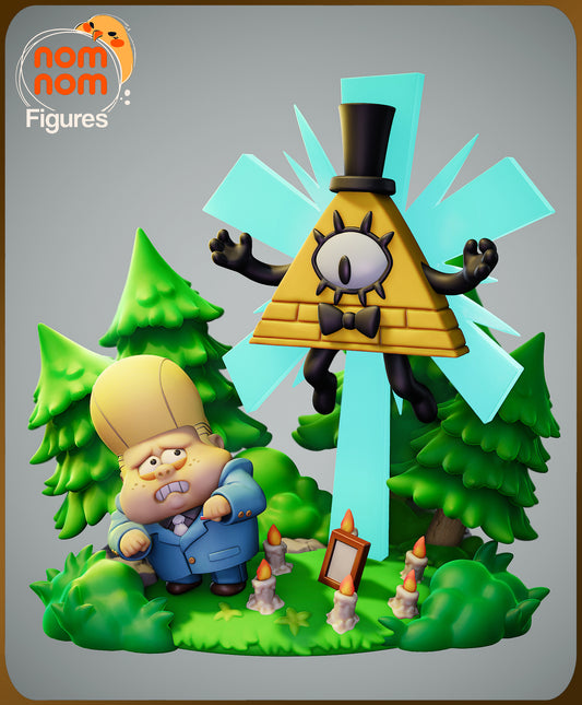 Unpainted Nom Nom Chibi Bill Cypher Gravity Falls