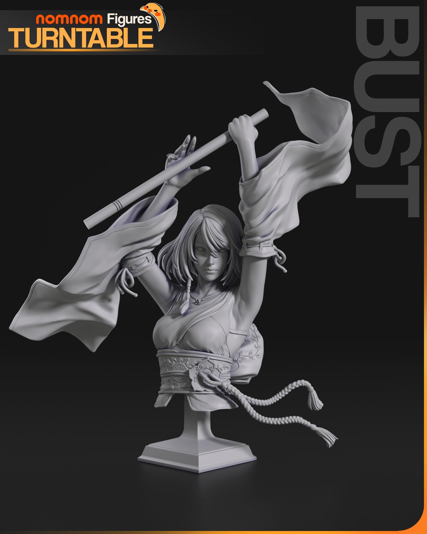 Unpainted Nom Nom Yuna Final Fantasy X