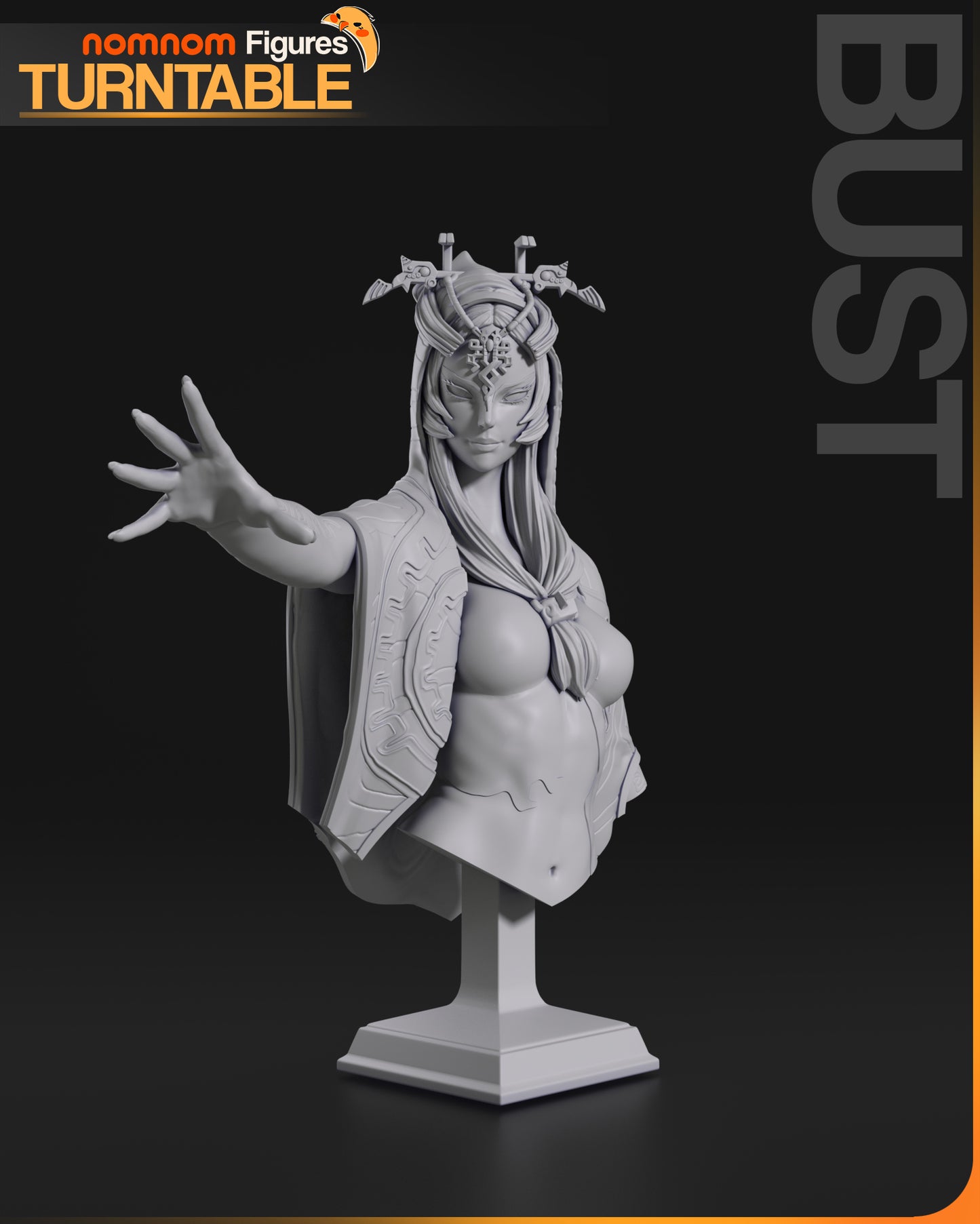 Unpainted Nom Nom Midna Legends of Zelda