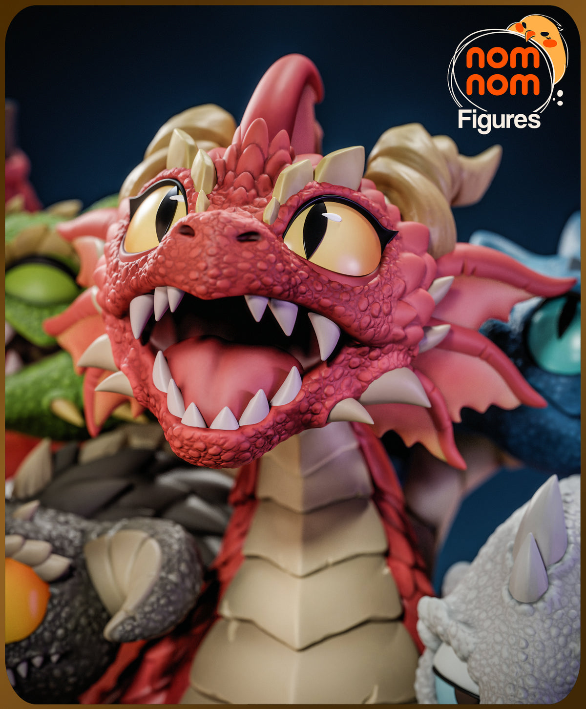 Unpainted Nom Nom Chibi Tiamat