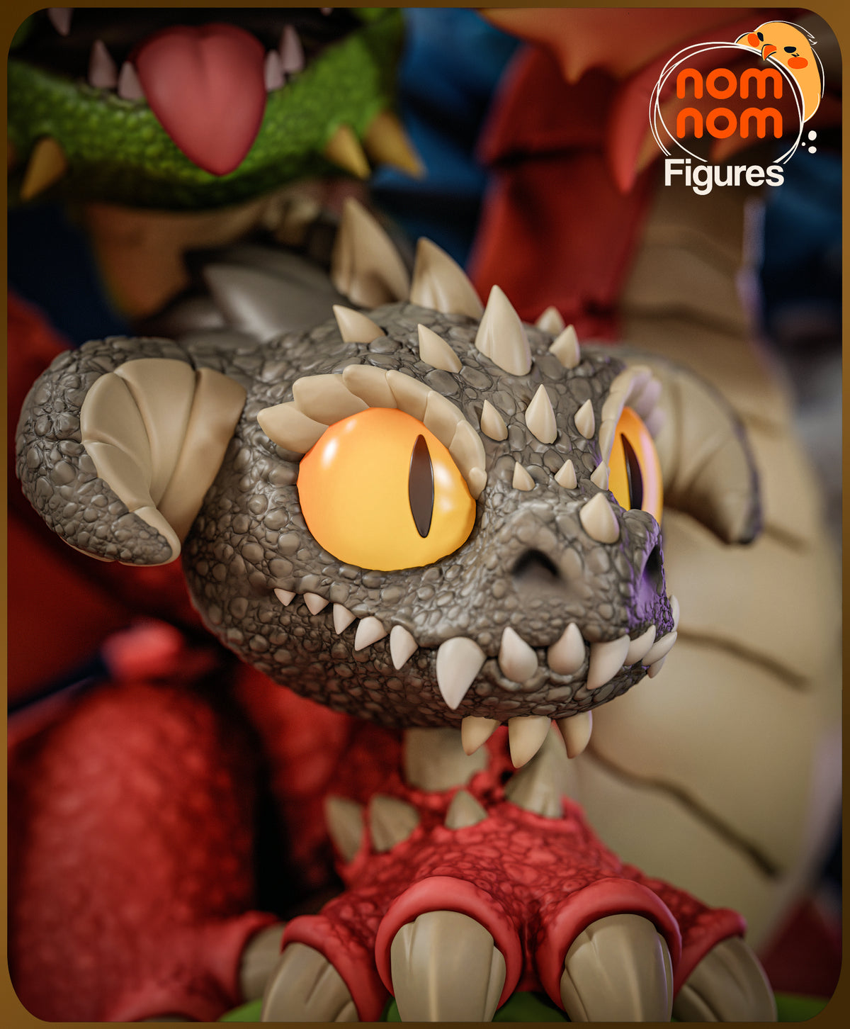 Unpainted Nom Nom Chibi Tiamat