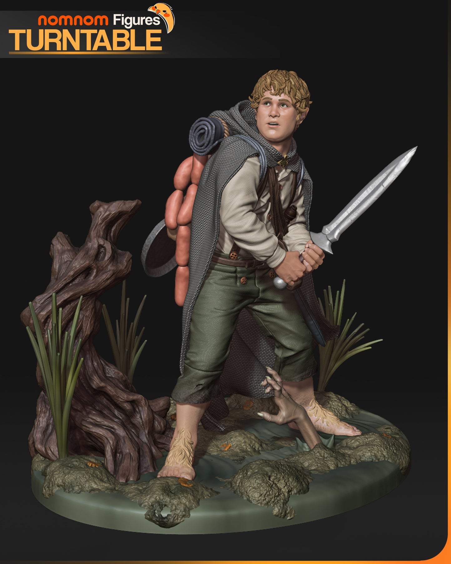 Unpainted Nom Nom Samwise Gamgee LOTR