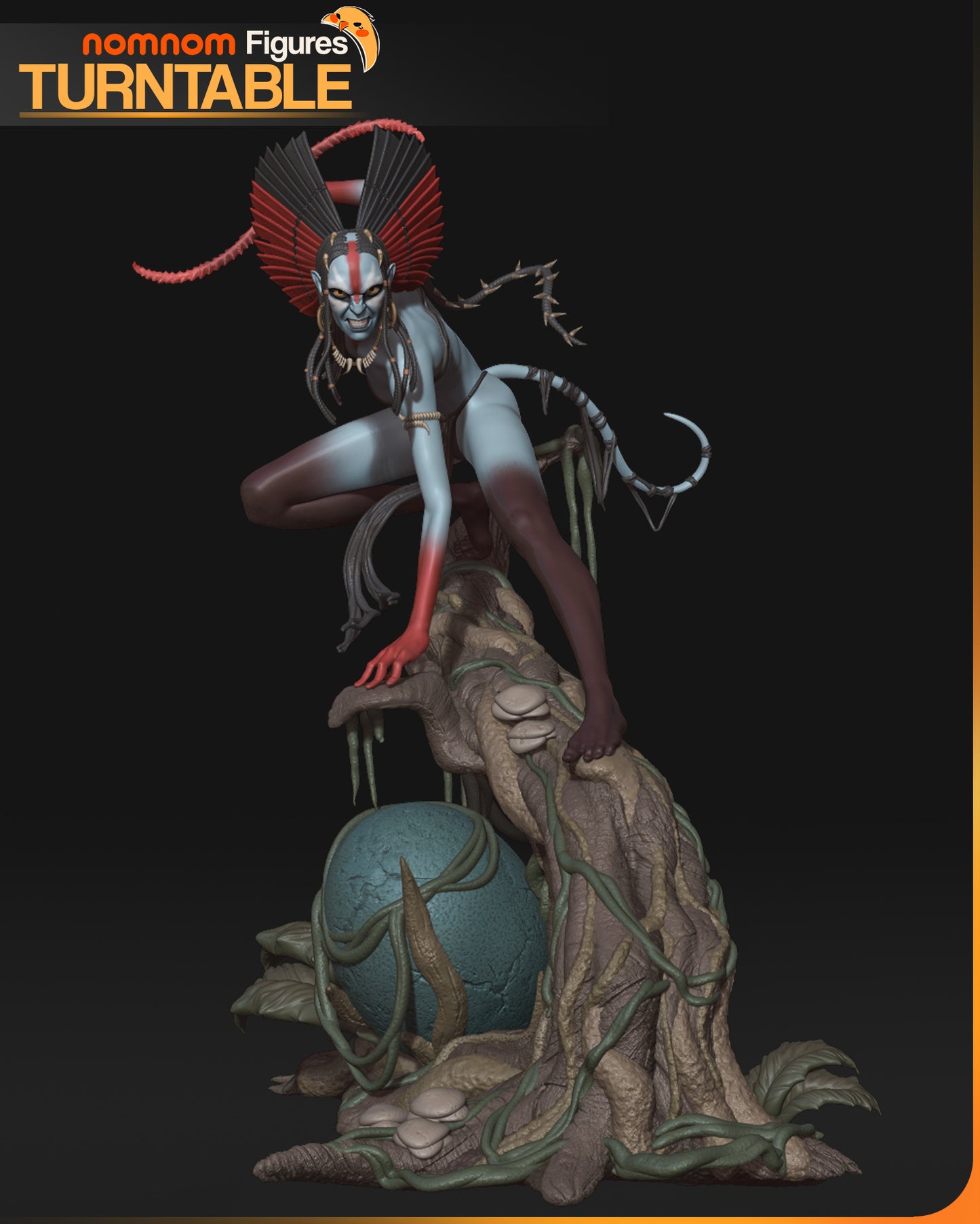 Unpainted Nom Nom Varang Avatar Fire and ash