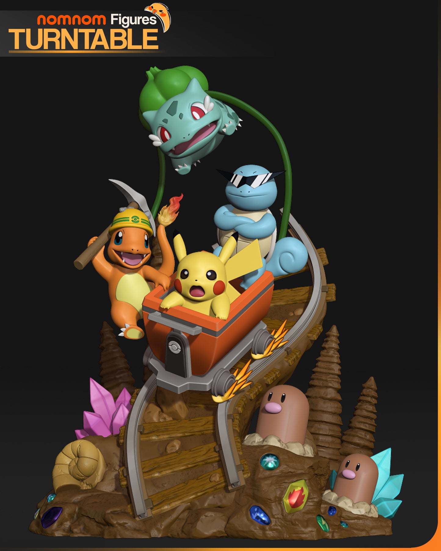 Unpainted Nom Nom Pikachu Pokemon