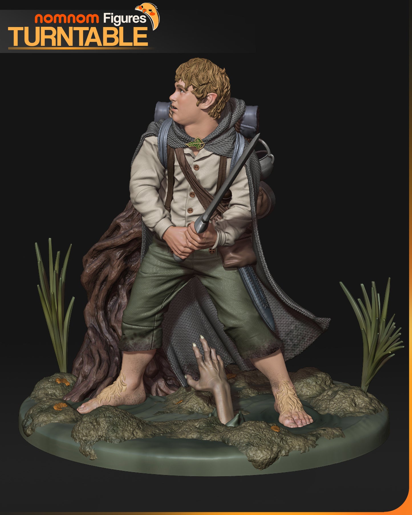 Unpainted Nom Nom Samwise Gamgee LOTR