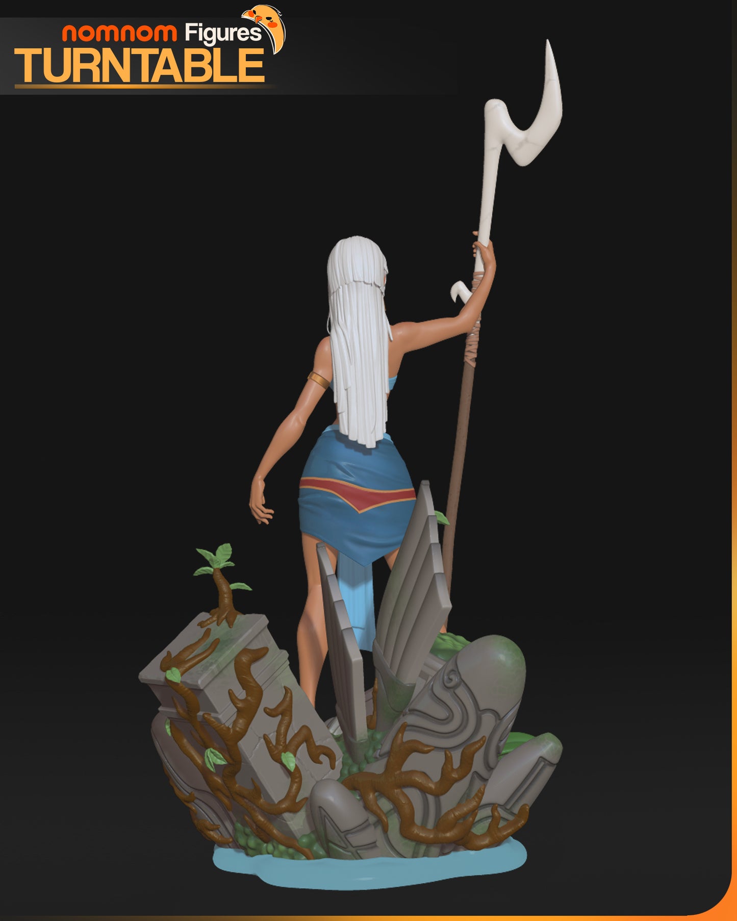 Unpainted Nom Nom Kida Atlantis