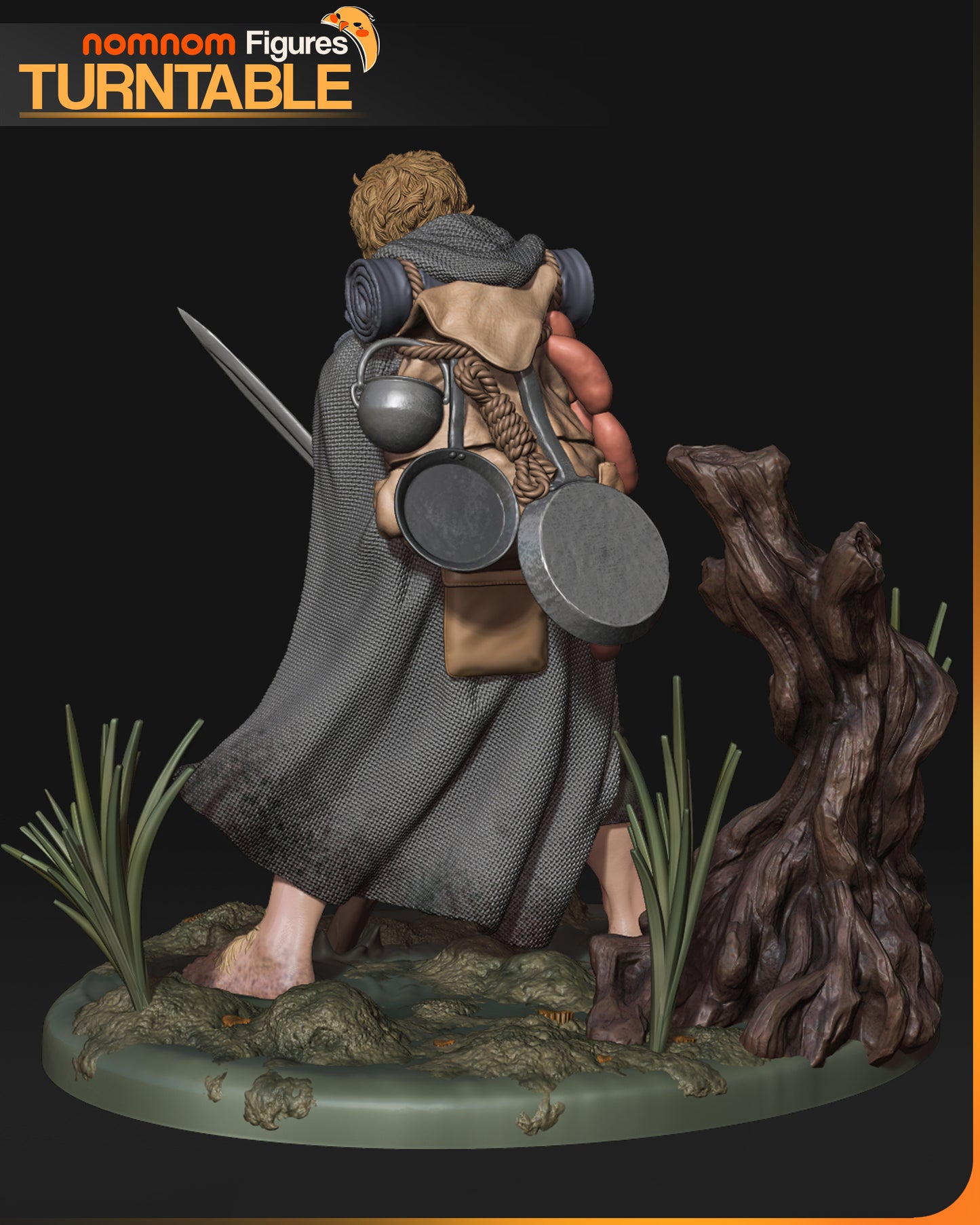 Unpainted Nom Nom Samwise Gamgee LOTR