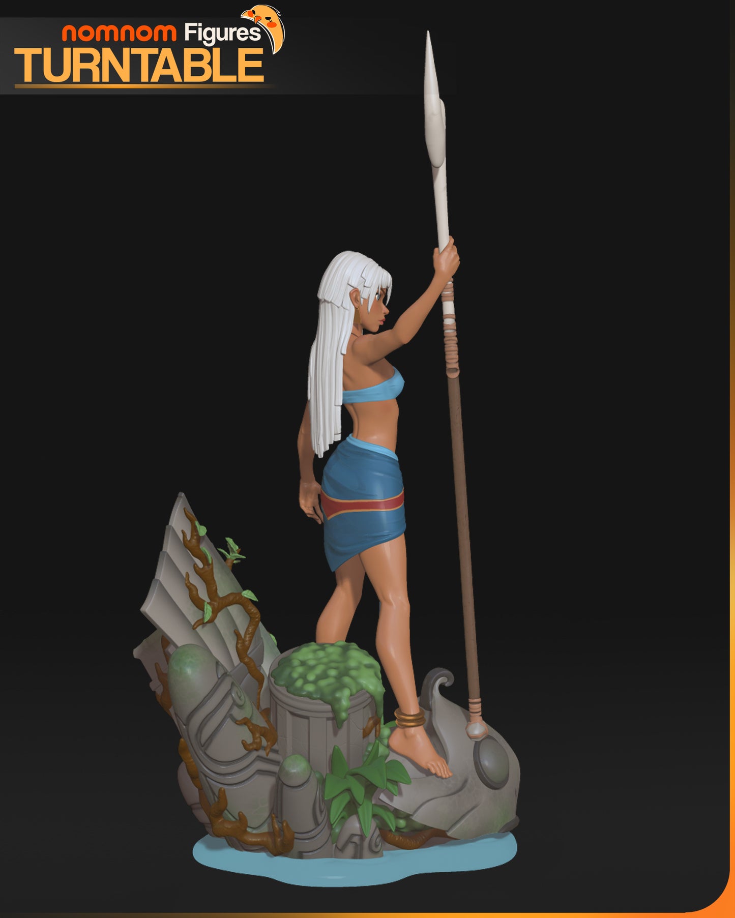 Unpainted Nom Nom Kida Atlantis