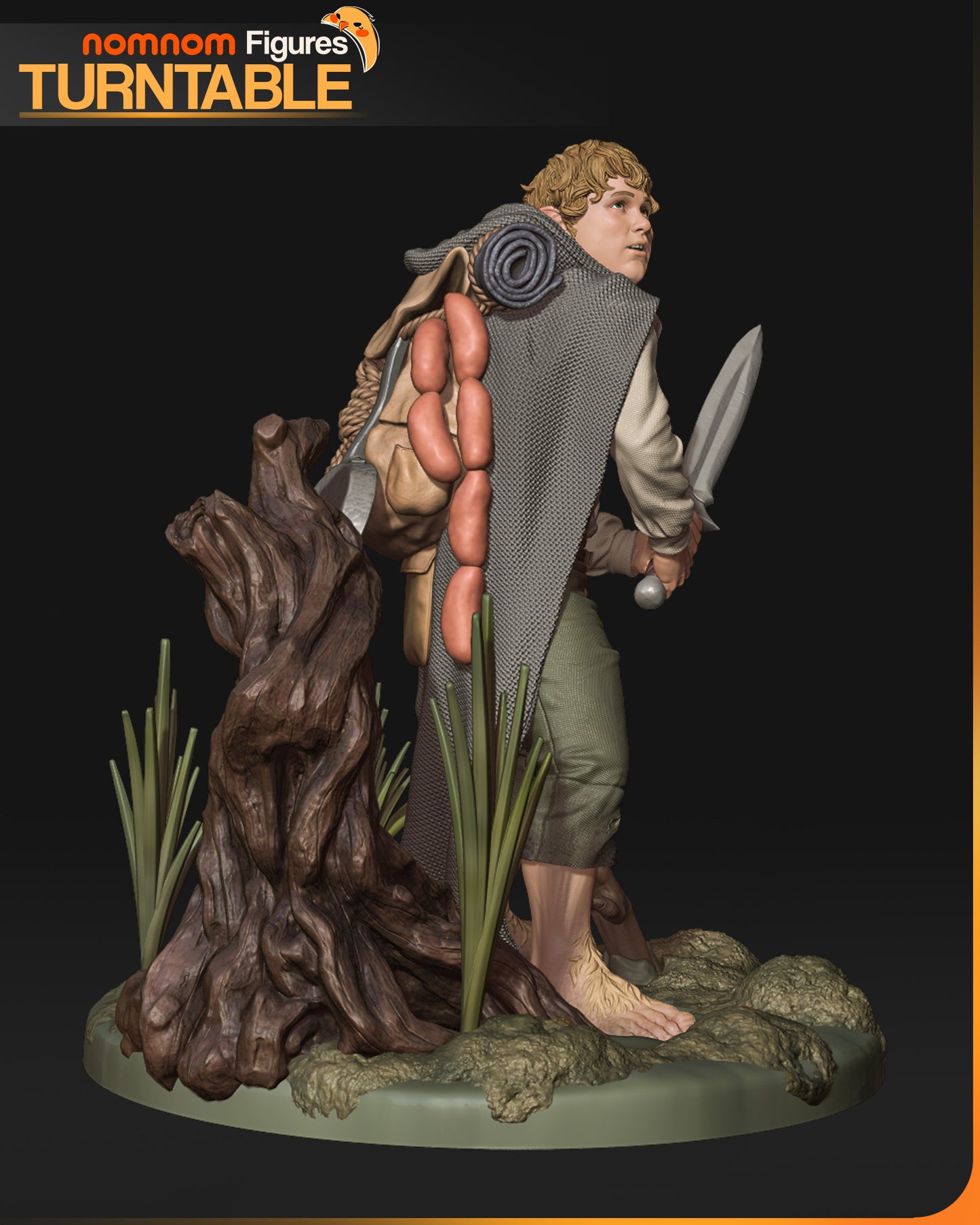 Unpainted Nom Nom Samwise Gamgee LOTR