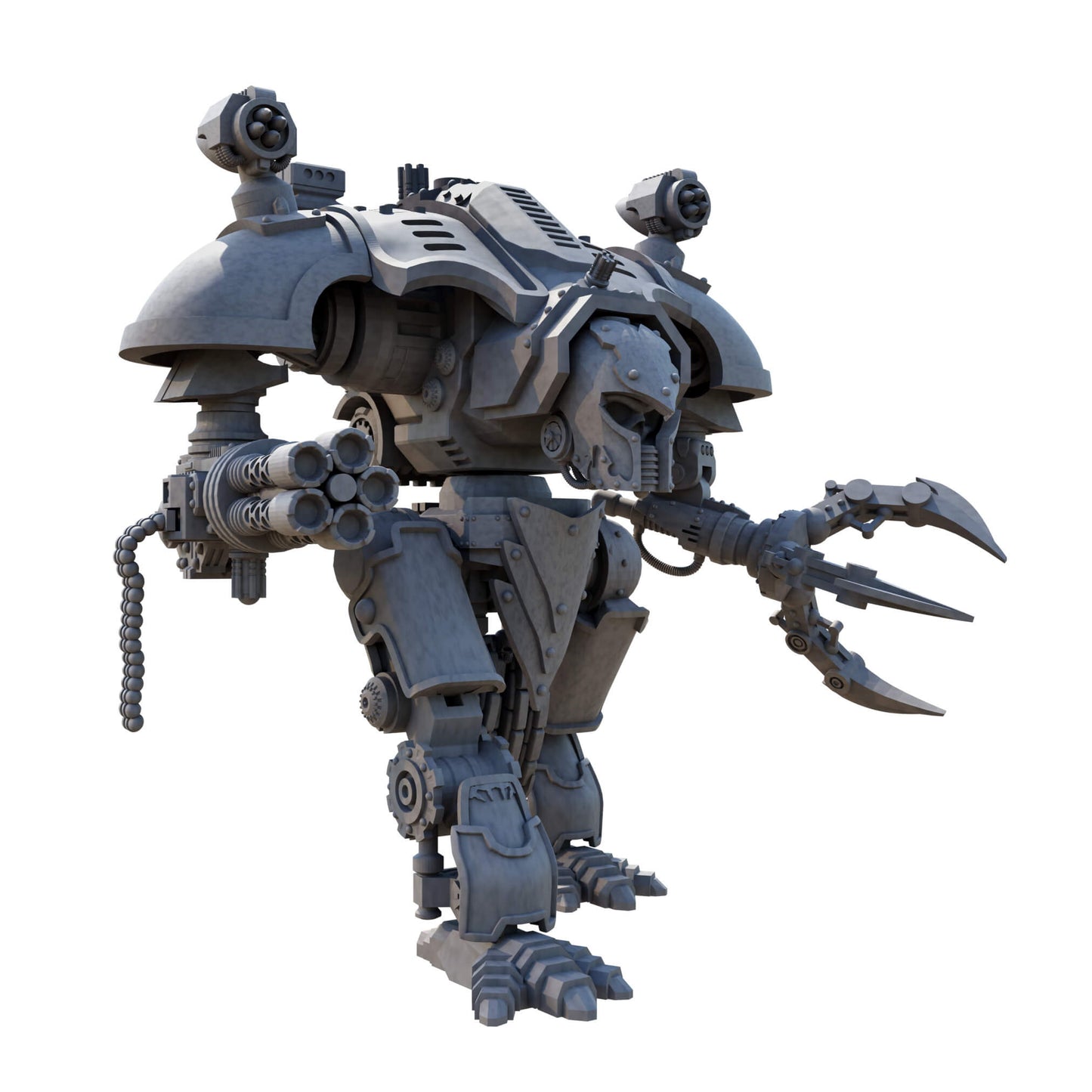 Unpainted Dog of War Robot V4
