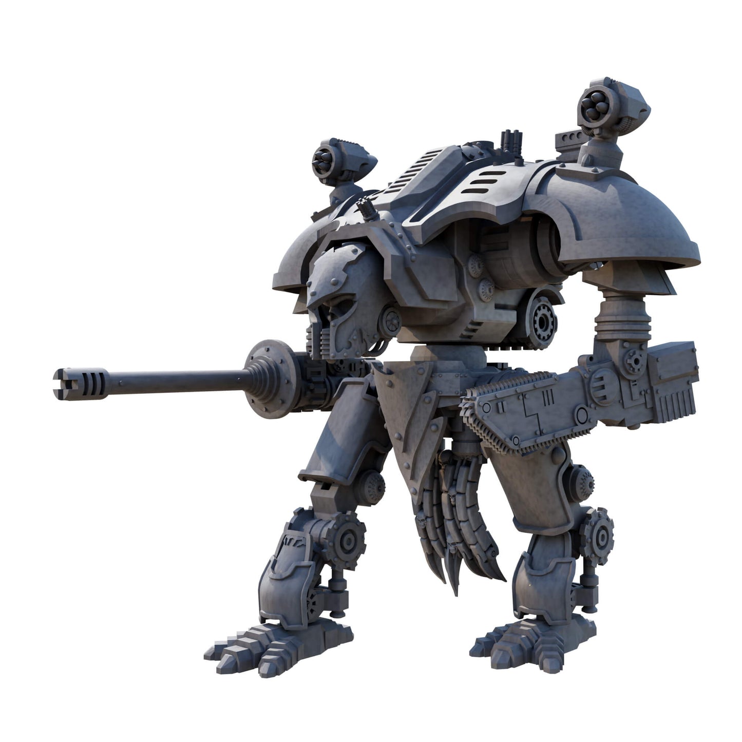 Unpainted Dog of War Robot V4