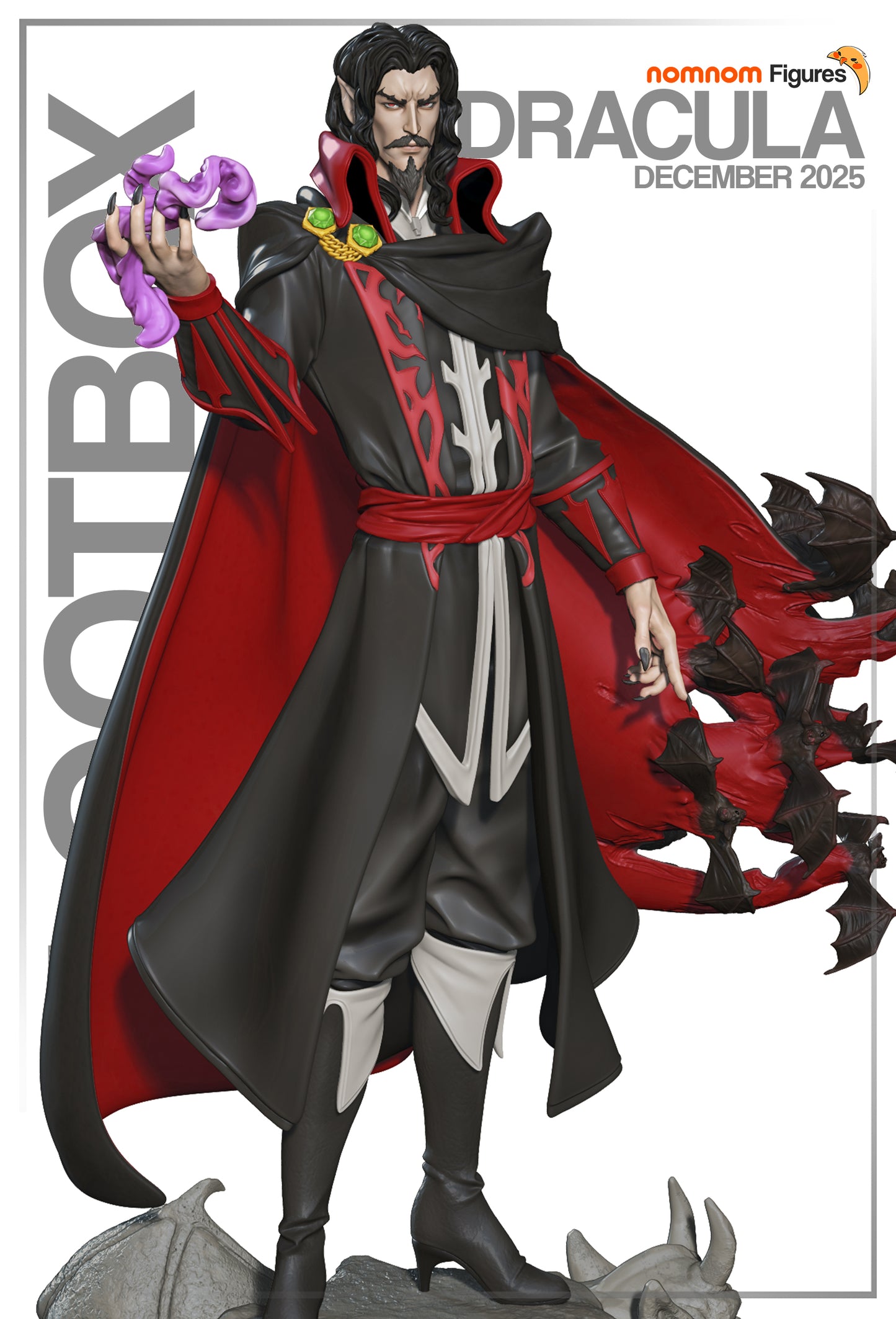 Unpainted Nom Nom Dracula Castlevania