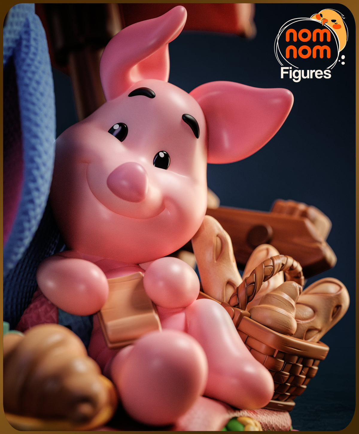 Unpainted Nom Nom Chibi Eeyore Winnie the Pooh