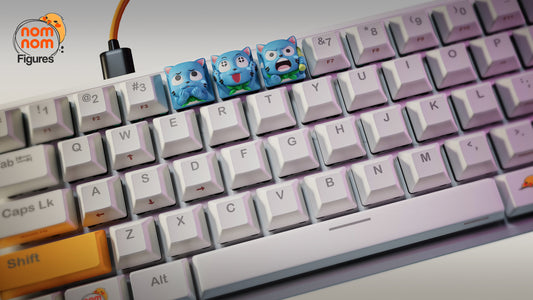Upainted Nom Nom Happy - Fairy Tails Key Caps