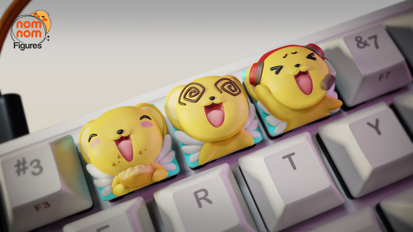 Unpainted Nom Nom Keroberos Card Captor Sakura Key Caps