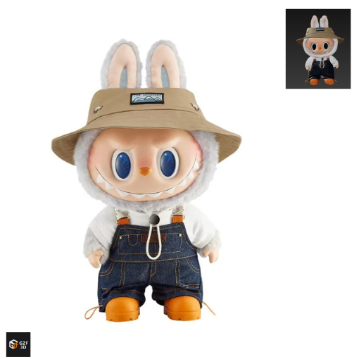 Unpainted Look Alike Labubu Farmer