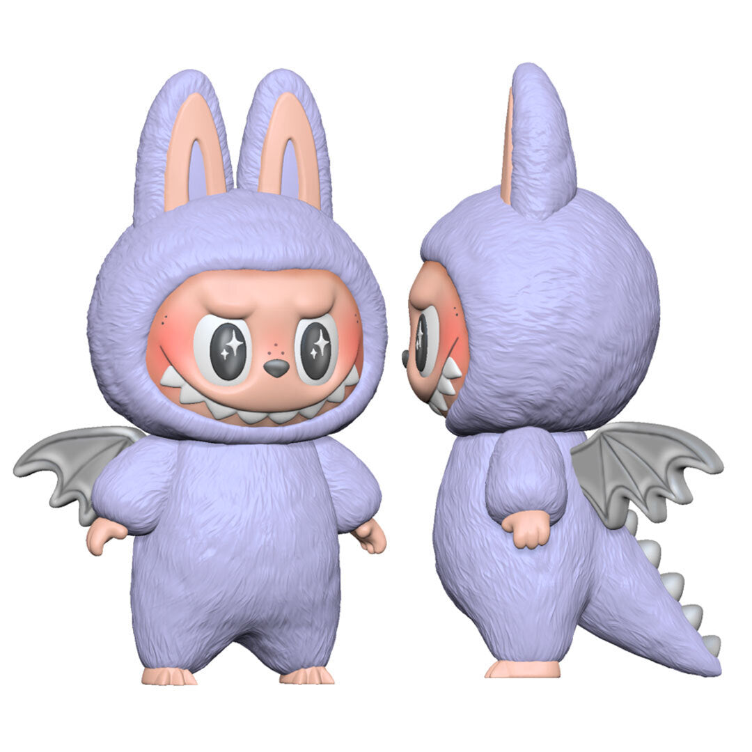 Unpainted Flying Labubu Look Alike Figurine