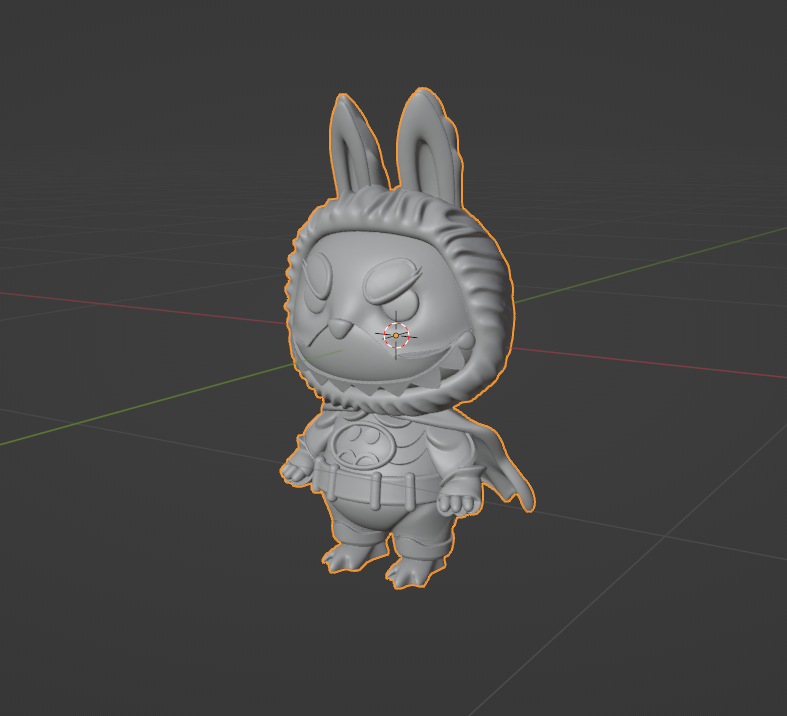 Unpainted Look Alike Labubu Batman