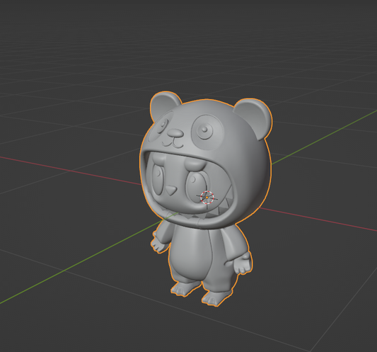 Unpainted Look Alike Labubu Panda