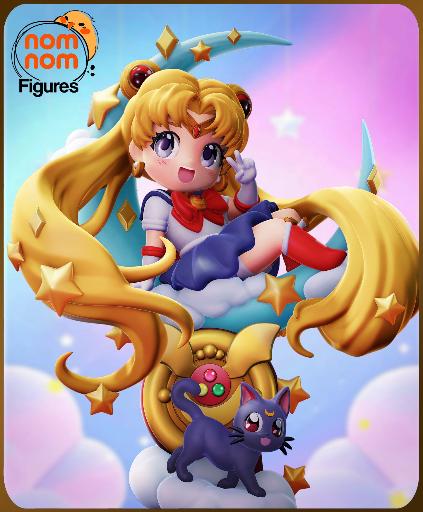 Unpainted Nom Nom Chibi Sailor Moon